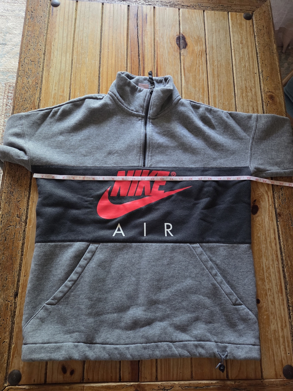 Nike Air Grey and Black Pullover with Red Logo